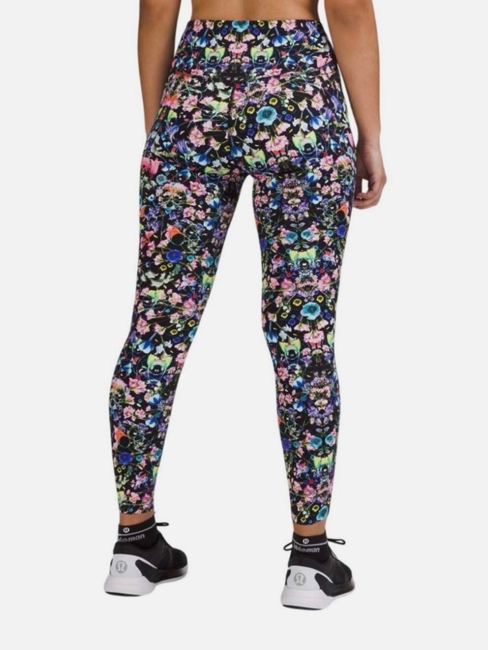 lululemon athletica Black Multicolor Floral Print High-Rise Leggings